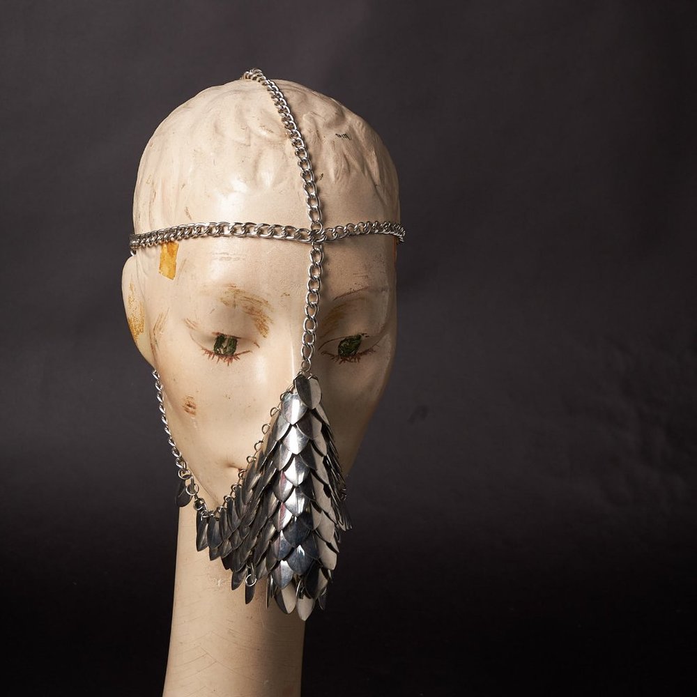 Metal Chain Mouth and Nose Mask